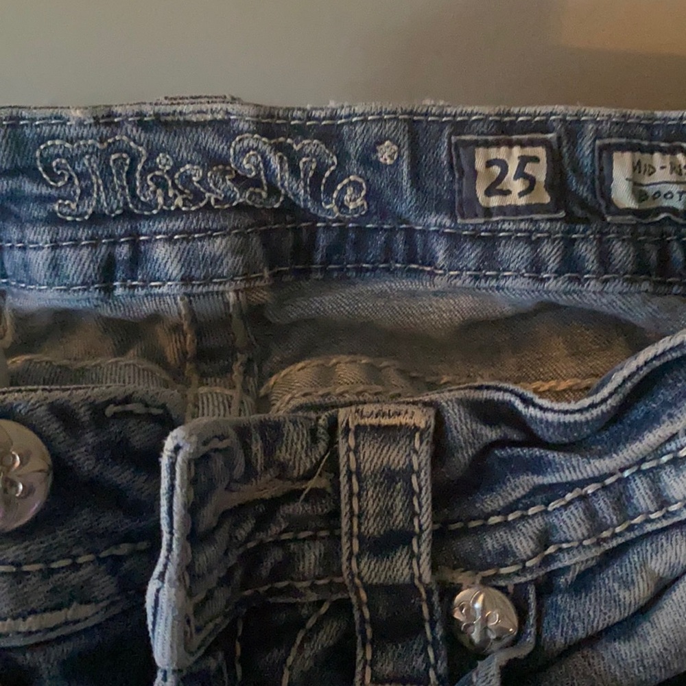 Size 25 miss me jeans inseam 34
